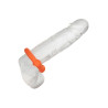 alpha ring by Calextotics Cockring Alpha Dual Ball 37mm Orange